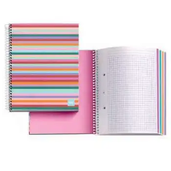 

Notebook 4 miquel rius 46411 malabar mr - a4 - 140 sheets 70g/m2 - 35 sheets per color-grid 5*5-carton covers