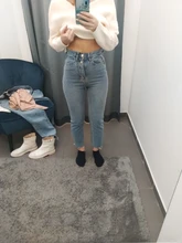 Slouchy Jeans Pencil-Pants Genayooa High-Waist Denim Streetwear Vintage Cotton Summer