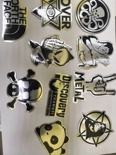 Graffiti Sticker Laptop-Luggage Wall-Guitar Metallic Black for Car-Styling 50pcs And