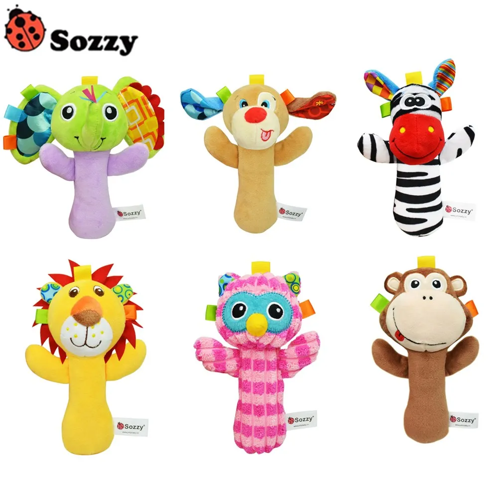 Sozzy плюшевые музыкальные погремушки для новорожденных игрушки