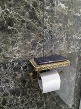 Rack-Accessory Toilet-Paper-Holder Bathroom-Storage Antique Tssue Brass YT-1492B