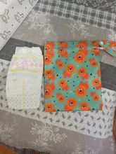 Mini bolsa húmeda reutilizable para lactancia, almohadillas menstruales, impermeable, para manejo a presión, 20x25cm