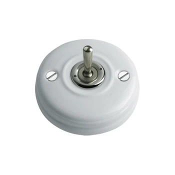 

Switch porcelain modulate surface with lever nickel