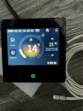 AVATTO-termostato inteligente con WiFi, controlador de temperatura de calefacción con pantalla táctil LED Celsius/fahrenheed, funciona con Alexa y Google Home