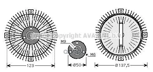 Вискомуфта Vag 1.6-2.3 Ava Vnc273 Ava арт. VNC273