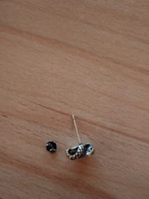 MKENDN nuevo 100% pendientes de plata de ley 925 hombres mujeres Vintage pendiente con forma de serpiente pendientes con luz azul Topacio joyería de personalidad