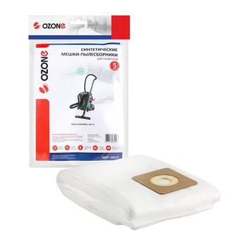 

Dust bag for vacuum cleaner Bosch universal VAC 15, 5 pcs., synthetic, do not be afraid of wet dust mxt-103/5