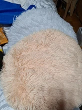 Alfombra de perro de peluche largo, redonda, suave y esponjoso, cama para gatos durmiendo, manta, cojín para mascotas, colchón para gatos, almohadilla para perros pequeños y medianos, suministros para mascotas