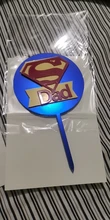 Cake-Decorations Topper Birthday Cupcake Daddy Happy-Fathers Acrylic Party Best Super-Dad