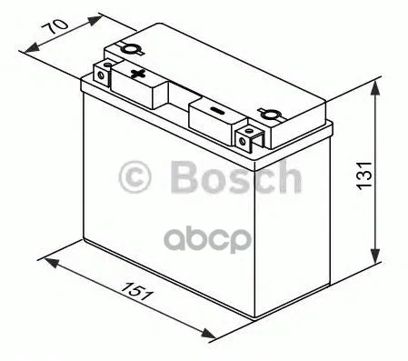 Акб Moba Agm M6 12v 12ah 215a 0092m60190 Bosch арт. 0092M60190