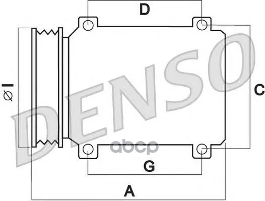 Компрессор Кондиционера Toyota: Yaris 06- Denso арт. DCP50242