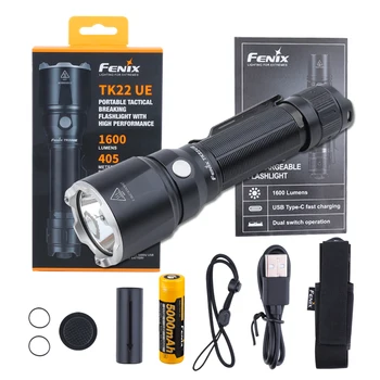 

Fenix TK22 UE Luminus SST40 LED 1600lms Tactical Flashlight Torch+5000U Battery