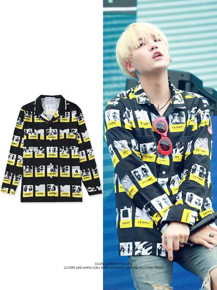 Suga - BTS Triple Plaid Pattern Shirt