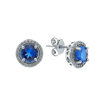 

Silver earrings with cubic zirconia sunlight sample 925