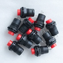 Interruptor de botón momentáneo DS228, botón de bloqueo de encendido/apagado para tablero de coche, barco, 12V, DS428, 10 Uds.