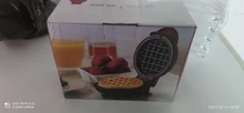 Minimáquina eléctrica para hacer gofres, horno para desayuno, masa semiesférica, máquina para gofres en forma de huevo, horno y pan, mineola para gofres