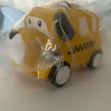 Mini coche de dibujos animados Montessori para niños, juguete de coche de goma, regalo de cumpleaños y Navidad
