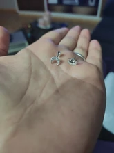 CANNER-pendientes pequeños de Luna para mujer, de Plata de Ley 925, joyería concisa, Mini pendientes de luna de circonia cúbica para niña