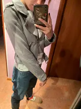 Coats Jackets Biker-Zipper Faux-Leather Suede Motorcycle Thick Winter Women Lady Autumn