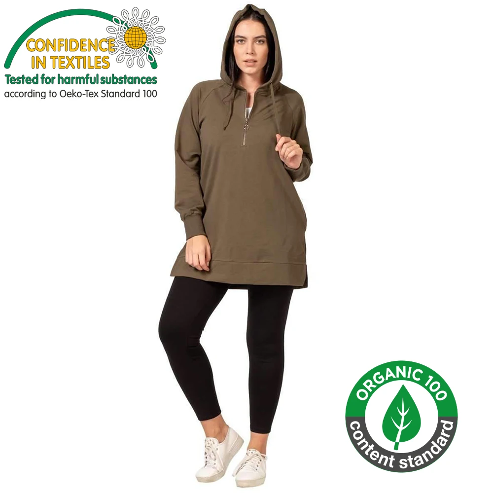 Женская модная одежда Hanezza большого размера 2021, летняя одежда, однотонная элегантная хлопковая толстовка с длинным рукавом + большие размеры 2XL-6XL, шикарные топы без карманов 42-52, женская уличная одежда с капюшоном, красная, хаки, Черная