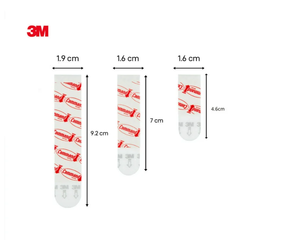 3M command strips Refill Adhesive tape 3m double sided tape , easy to move  and rehang Command Products, medium size 6.9cm*1.6cm - AliExpress