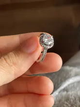 Anillos de plata de ley 925 auténtica para mujer, corona princesa Tiara, corazón de amor brillante, CZ, joyería de compromiso de aniversario