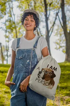 

Angemiel Bag I Am A Dog Person Cloth Backpack