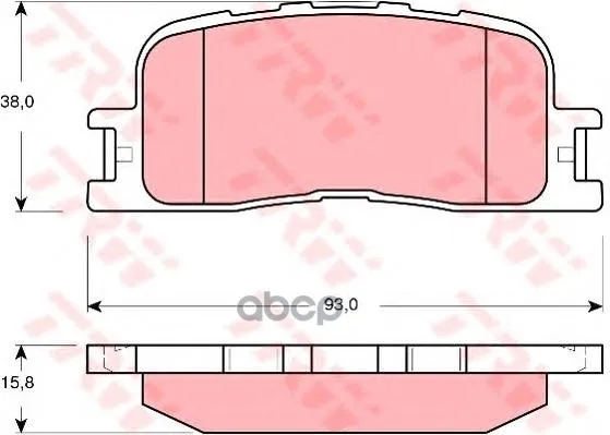 Колодки Тормозные Toyota Camry(_v30_) 2.4/3.0 0104/Highlander 0007 Задние Trw/Lucas Gdb3374 TRW/Lucas арт. GDB3374