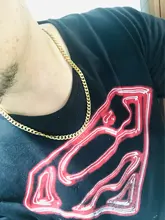 Vnox-Cadena de eslabones cubanos de acero inoxidable, collar de color dorado, plateado y negro, para hombres y mujeres