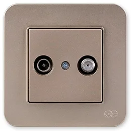 

PnpnElectrıc Gns Radius Metallic Beige Terminated Satellite Socket (TV-Sat) TV-SAT Socket Ending