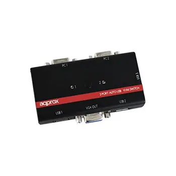 

approx KVMUSB2PA2 KVM Switch KVM 2p USB+Audio C/In
