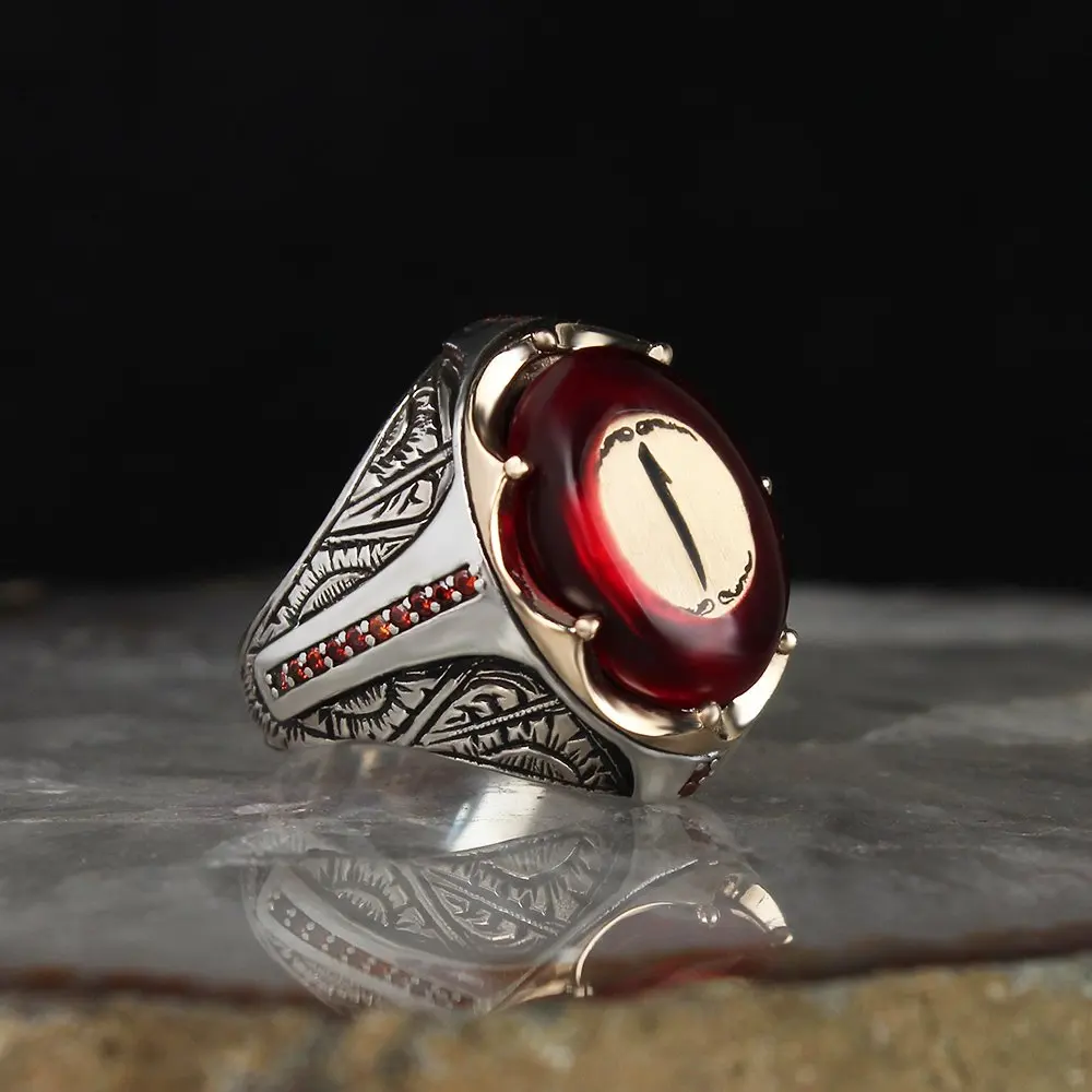 te91-925-Sterling-Silver-Ring-Men -Rings-Turkish -Jewelry - Male -Jewelry -Ring- For- Men- Women- Ring -Men -Jewelry -Made- in -Turkey
