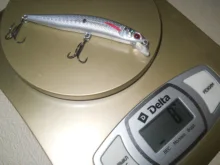 3D Eyes Floating Minnow Wobblers Fishing-Lure Laser Crankbait Aritificial Hard-Plastic