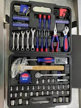 WORKPRO-Juego de Herramientas para el hogar, utensilio doméstico, juego de enchufes, destornilladores, herramientas de reparación para el hogar, herramientas manuales de bricolaje