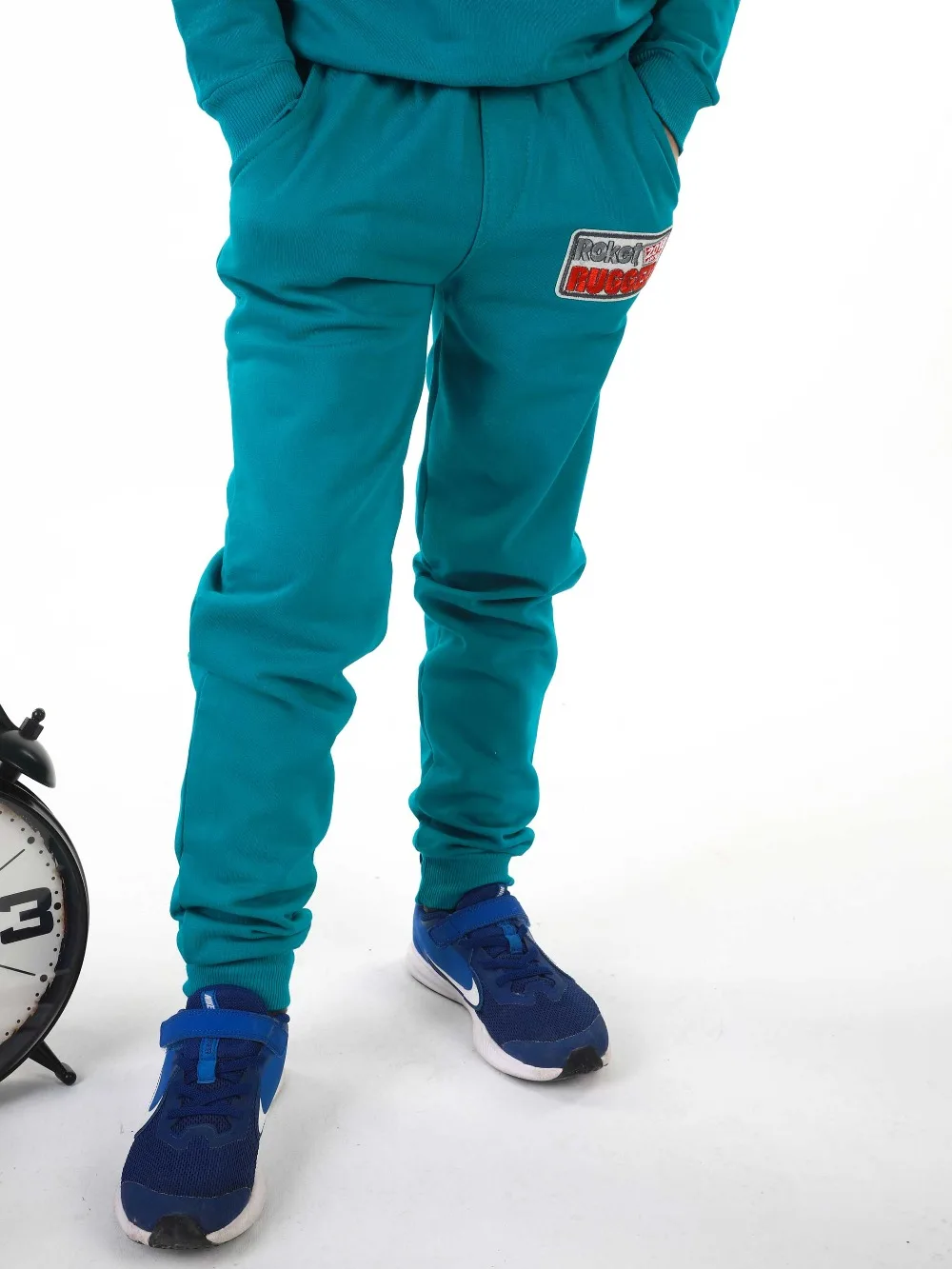 019-1531-049 Petrol Yeşlili Mevsimlik  Erkek Çocuk Eşofman Altı (1)