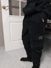 Pantalones deportivos de estilo Hip-Hop para hombre, ropa de calle informal, harén, con cinta multibolsillo, color negro, novedad de 2020