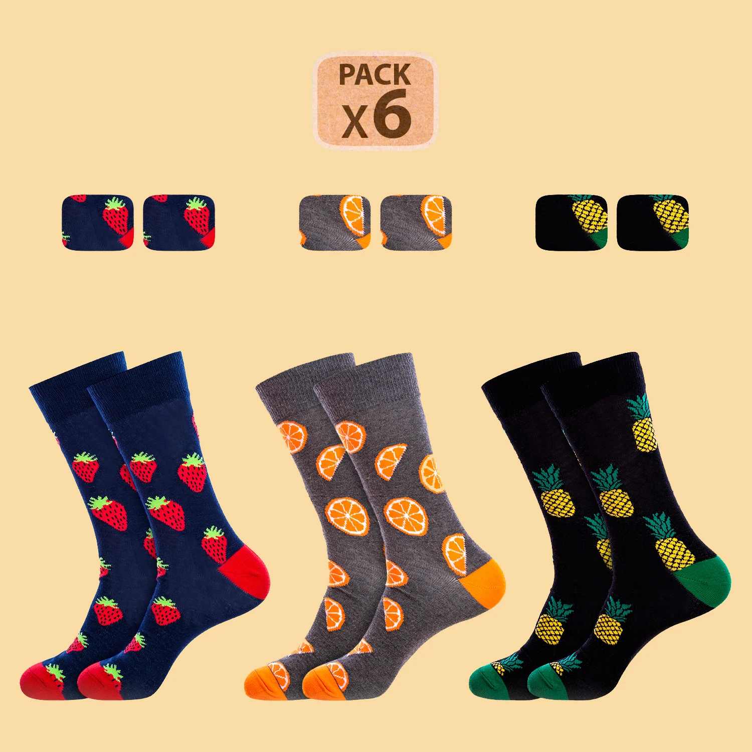 CRAZY socks носки дизайн штамповка оригинальная упаковка 6 пар