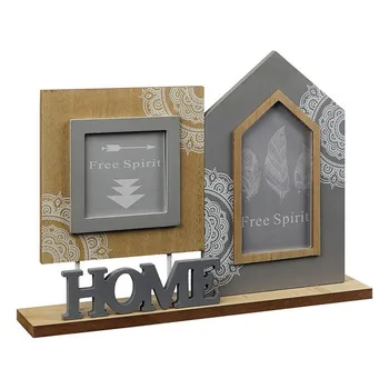 

Photo frame Home Brown Grey 119710 (2 Photos)