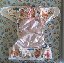 Goodbum-pañal de tela ajustable, lavable, de 8-25KG, con doble fuelle, para pañales de bebé