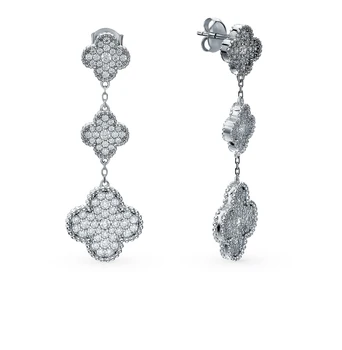 

Silver earrings with cubic zirconia sunlight sample 925