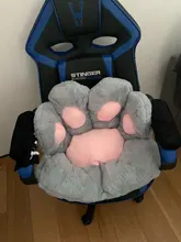 Almohada de felpa con forma de pata para niños, cojín de asiento de Animal, pequeño sofá de felpa, decoración de silla para el hogar, regalo de invierno, 1 unidad