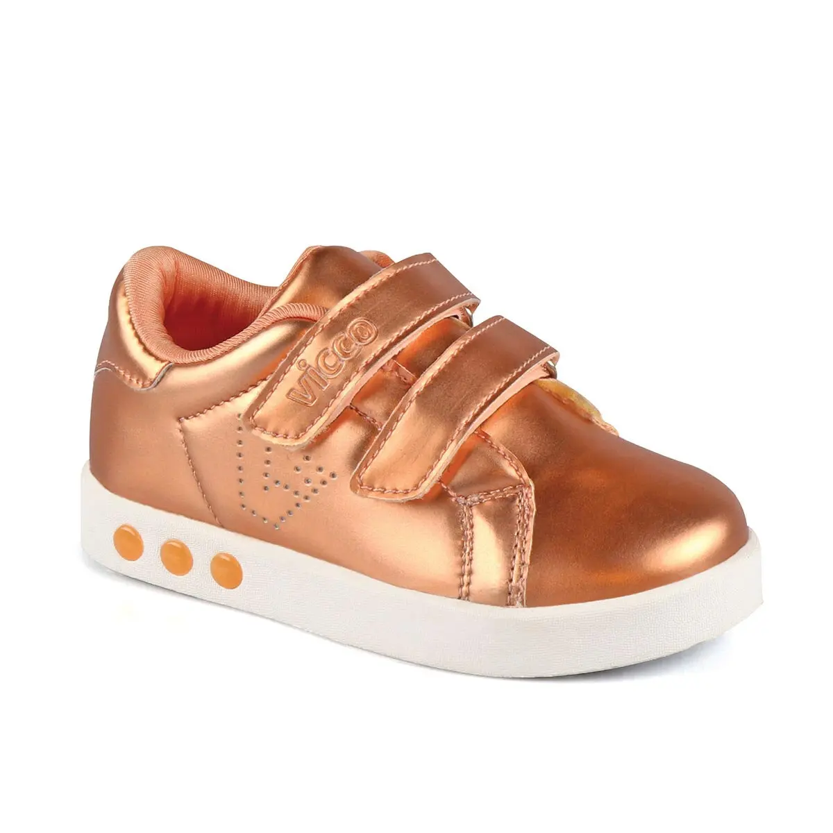 

FLO 313. B19K. 200 BEBE WORK LIGHT Bronze Female Child Thick Soled Sneaker VICCO