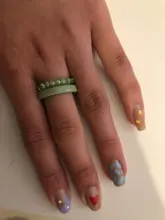 Coxeer 2 unids/set, Color sólido, anillos de nudillo elástico moda lindo resina anillo de joyería de anillo de dedo para mujeres, accesorios de joyería