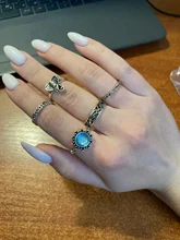 Docona-Conjunto de Anillos para nudillos geométricos Vintage para mujer, diamantes de imitación, conjunto de Anillos Midi, joyería para fiesta, accesorios