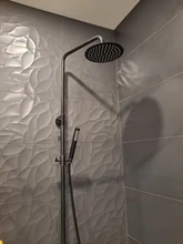 Shower-Head Square Wall Bathroom Stainless-Steel Rainfall Ceiling Black Ultrathin 2-Mm