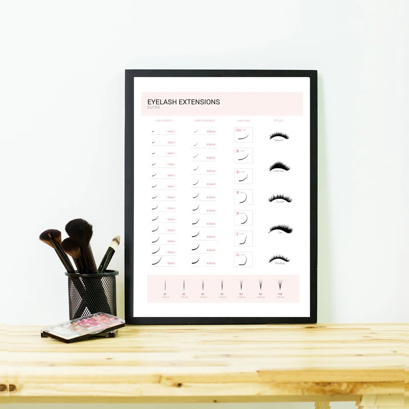 Eyelashes Make up Poster Beauty Studio Wall Art Decor