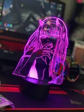 Two-Figure Nightlight Lamp Decor-Light Gift Manga Darling Zero Girls Bedroom Anime In-The-Franxx