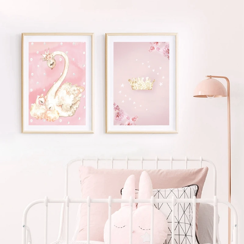 swan baby room decor