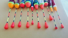 Juego de flotadores de pesca, boya, palo de luz de pesca, oscilante, tamaño variado, Color, accesorios de boya, 10 unids/lote