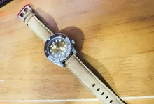 Carouse-Correa de reloj de piel auténtica con mariposa, correas con hebilla, para reloj, tamaño 14, 16, 18, 19, 20, 21 y 22 mm